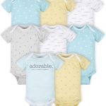 Gerber unisex-baby 8-pack Short Sleeve Onesies Bodysuits